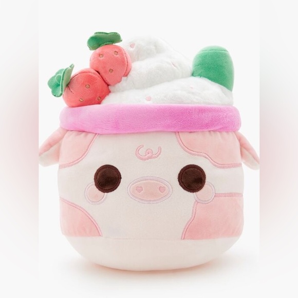 Lot of 10 - Strawberry Plush Toy - Purple and White - Picture 1 of 2